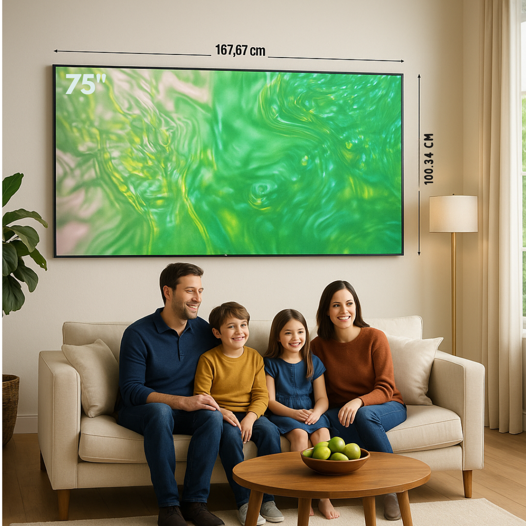 Pantalla 75" pulgadas Cystal UHD 4K DU8000