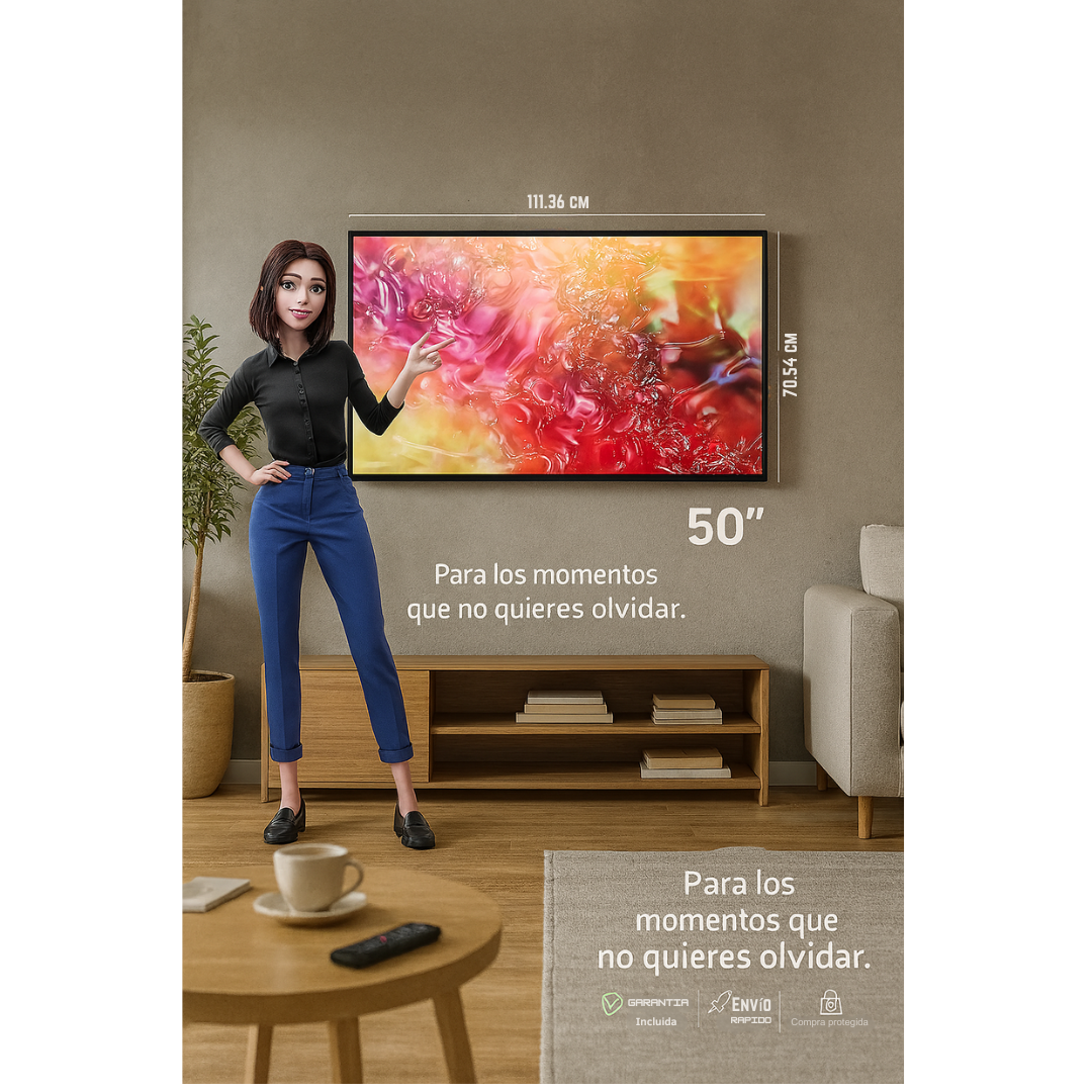 Pantalla 50" pulgadas Crystal UHD 4K DU7000