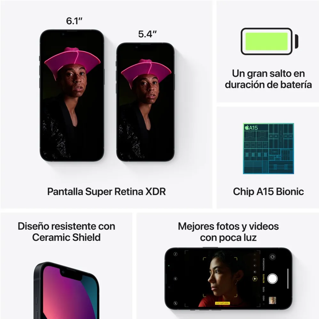 SmartPhone modelo 13, Negro, 128gb