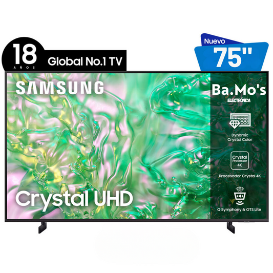 Pantalla 75" pulgadas Cystal UHD 4K DU8000