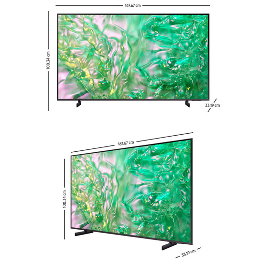 Pantalla 75" pulgadas Cystal UHD 4K DU8000