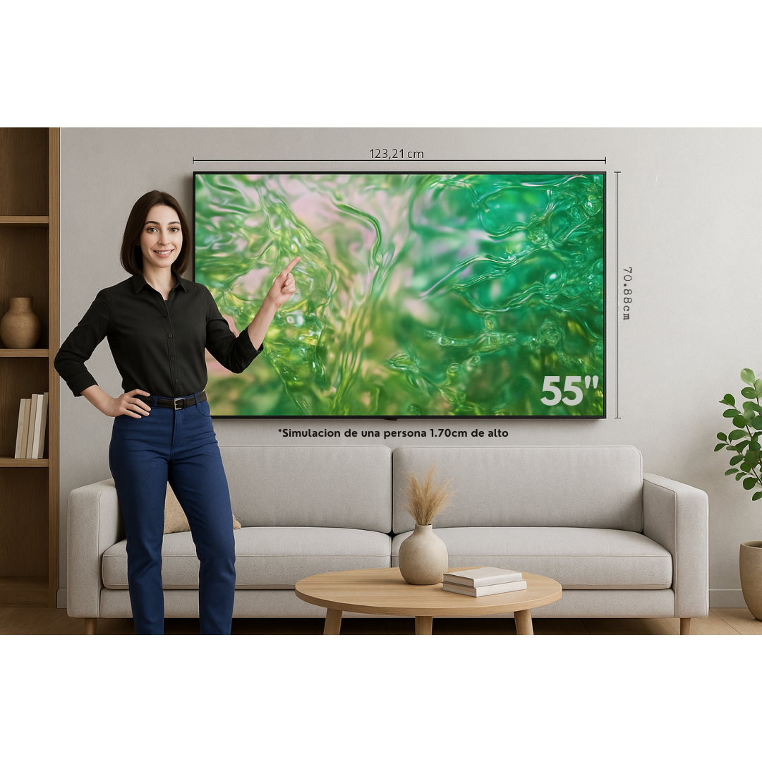 Pantalla 55" Pulgadas Crystal UHD 4K DU8000