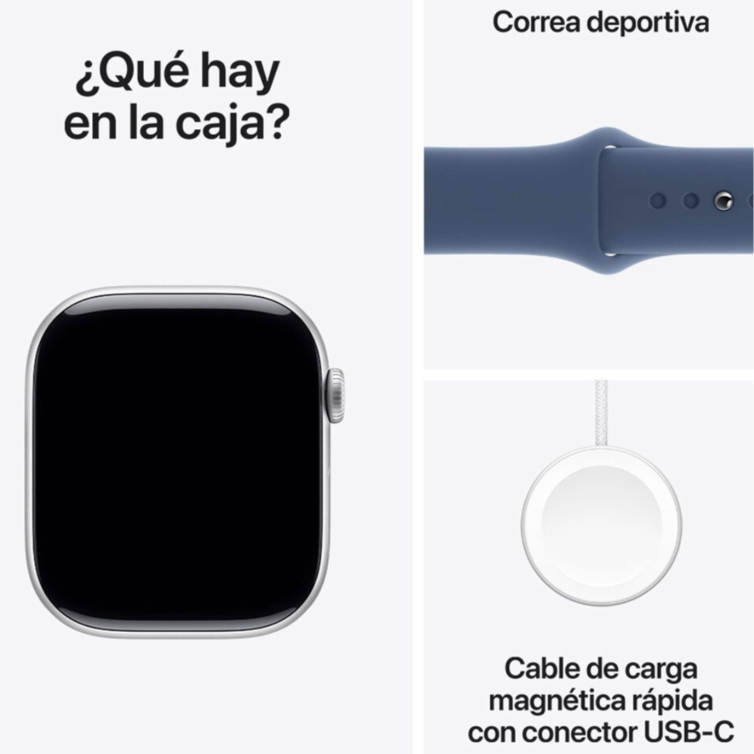 Watch Series 10 GPS, Caja de aluminio color plata de 46 mm