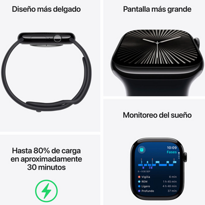 Watch Series 10 GPS, Caja de aluminio color plata de 46 mm